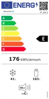 Lednice Philco PT 204 E energetický štítek new